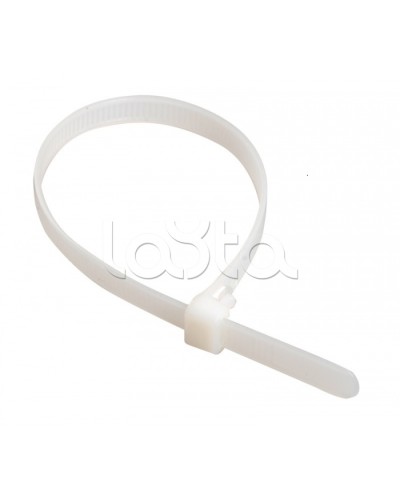 Стяжка 300x3,6 мм нейлоновая, белая IEK UHH31-D036-300-100 в Самаре Стяжки-хомуты Pintop.ru