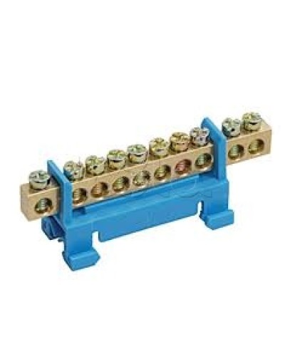 Шина N ноль с DIN-изолятором типа «Стойка» ШНИ-6х9-12-С-С IEK YNN10-69-12P-K07 в Самаре Клеммные колодки Pintop.ru