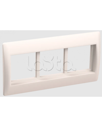 Рамка и суппорт на 6 модулей 45×45 для к/к 100×60 и 100×40 IEK (CKK-40D-RSU6-075-K01) в Самаре Аксессуары для кабель-канала Pintop.ru