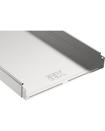 ESCA Лоток перфорированный 80х400х3000 RAL 9016 IEK (CLPK10-080-400-3) в Самаре Аксессуары для лотков Pintop.ru