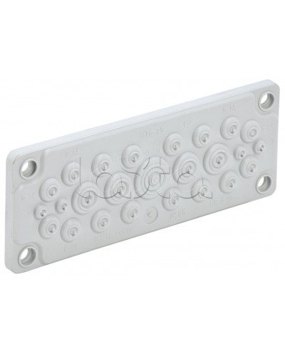 TITAN Ввод кабельный мембр. 25 отв. d=5-26мм IP65 серый IEK (TI-00D-MC-025-65) в Самаре Аксессуары для стоек и шкафов Pintop.ru