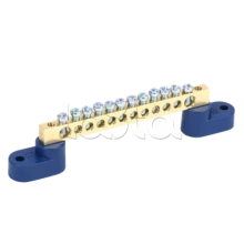 Шина N "ноль" на двух угловых изоляторах ШНИ-6х9-12-У2-С IEK (YNN10-69-12C2-K07)