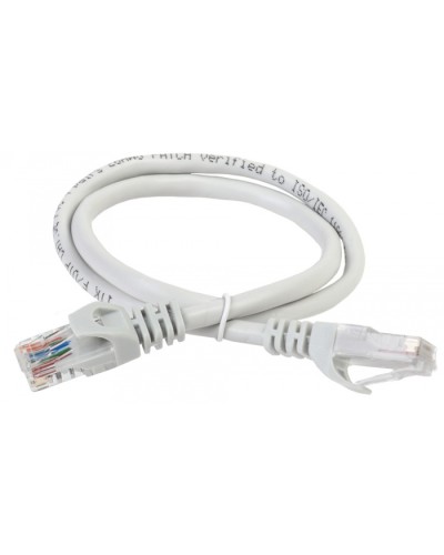 Коммутационный шнур (патч-корд), кат.5Е UTP, LSZH, 3м, серый ITK (PC01-C5EUL-3M) в Самаре Патч-корды и пигтейлы Pintop.ru