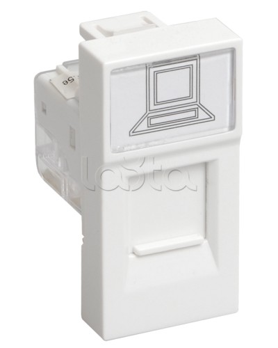 РКФ-10-00-П Розетка телефонная RJ-11 кат.3 (на 1 модуль) ПРАЙМЕР белая IEK (CKK-40D-RT1-K01) в Самаре Аксессуары для кабель-канала Pintop.ru