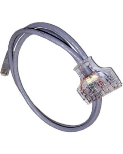 Патч-корд 110 тип - RJ45, 4 пары, UTP, категория 6, 2 м LANMASTER LAN-45-P4-2.0/6 в Самаре Патч-корды и пигтейлы Pintop.ru
