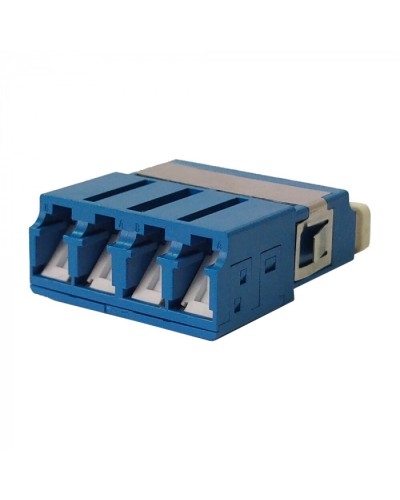 Адаптер оптический LC OM3, со шторкой, корпус SC, квадро LANMASTER (LAN-4LCS/SH-AM-OM3) в Самаре Проходные адаптеры и розетки оптические Pintop.ru