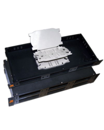 Кросс оптический 19 стоечный на 6 адаптерных панелей, 2U, с 4-мя сплайс-кассетами LANMASTER LAN-FOBM-RM-6P в Самаре Кросс оптический Pintop.ru