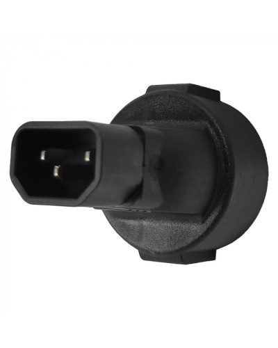 Адаптер переходной, розетка Schuko - вилка C14, 220В, 10А, черный LANMASTER (LAN-PPS/14-BK) в Самаре Проходные адаптеры и розетки оптические Pintop.ru