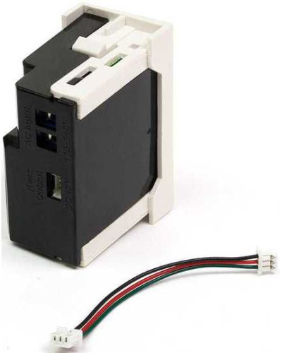 Блок питания для конвертора RJ45-VGA, формата Mosaic, 22.5х45мм, вертикальный, белый LANMASTER LAN-SIP-23VGA/VP-WH в Самаре Электротехническое оборудование Pintop.ru