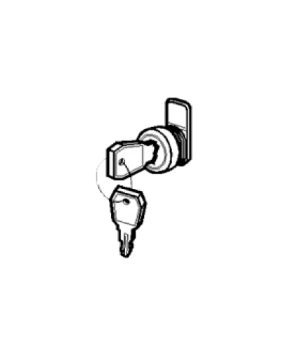 Замок и ключ для щитов встраиваемых и распределительных Legrand 001491 в Самаре Расходные материалы для шкафов и стоек Pintop.ru