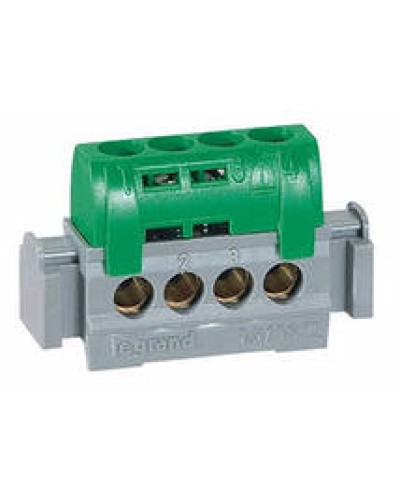 Клеммник зеленый 4х1.5-16 мм2 LEGRAND 004830 в Самаре Клеммные колодки Pintop.ru