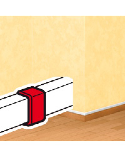 Накладка на стык DLPlus 60х16/20 белый Legrand (033608) в Самаре Аксессуары для кабель-канала Pintop.ru