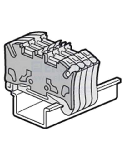 Торцевая крышка Viking 3 для пружинных клемм с шагом 5 мм двухъярусных Legrand 037589 в Самаре Клеммные колодки Pintop.ru