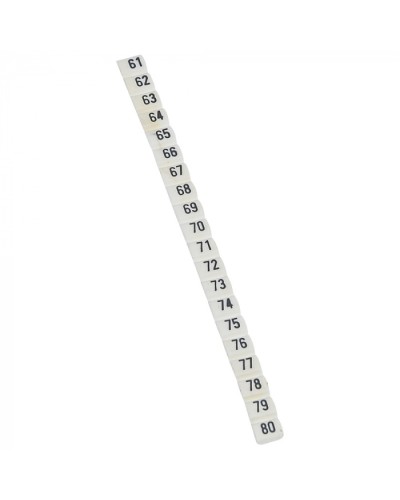 Маркер CAB3 цифры 61-80 Legrand 038163 в Самаре Аксессуары для кабель-канала Pintop.ru