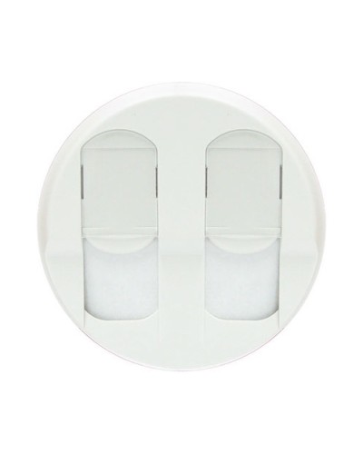 Лицевая панель для розеток 2хRJ45 белый Celiane Legrand 068252 в Самаре Аксессуары для кабель-канала Pintop.ru