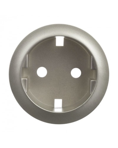 Лицевая панель для розетки 2К+З немецкий стандарт титан Celiane Legrand 068431 в Самаре Аксессуары для кабель-канала Pintop.ru