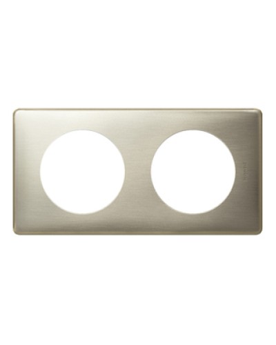 Рамка 2 поста титан Celiane Legrand 068902 в Самаре Аксессуары для кабель-канала Pintop.ru