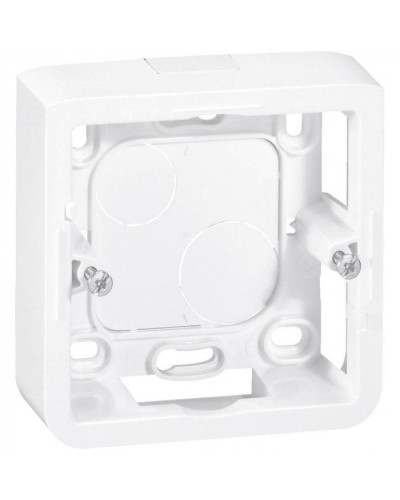 Коробка накладная, глубина 30 мм, белая Mosaic Legrand 080280 в Самаре Аксессуары для кабель-канала Pintop.ru