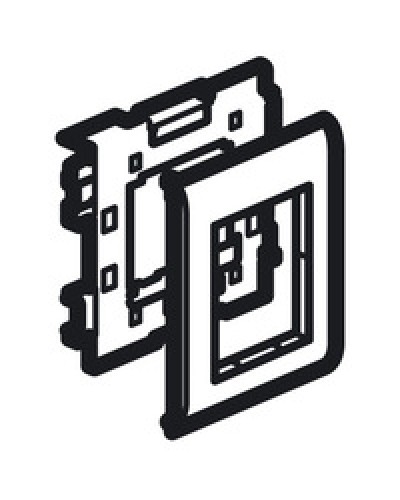 Суппорт Mosaic на 2 модуля 110 мм METRA Legrand (638086) в Самаре Аксессуары для кабель-канала Pintop.ru