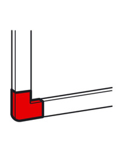 Угол плоский для кабель-канала METRA 40x16 Legrand (638153) в Самаре Аксессуары для кабель-канала Pintop.ru
