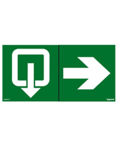 Пиктограмма 100х200 эвакуация стрелка Legrand 661671 в Самаре Дополнительное оборудование для ОПС Pintop.ru