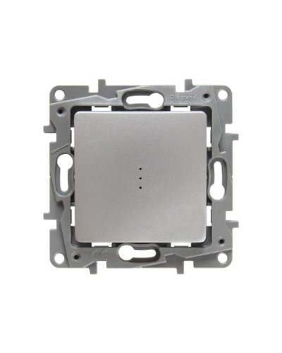 Переключатель с подсветкой Etika Plus 10 AX 250 В алюминий Legrand 672415 в Самаре Аксессуары для кабель-канала Pintop.ru
