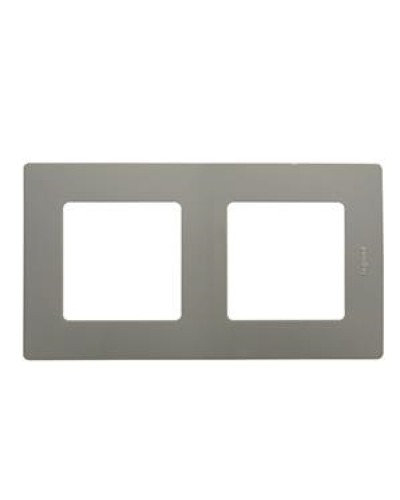 Рамка 2 поста Etika светлая галька Legrand 672522 в Самаре Аксессуары для кабель-канала Pintop.ru