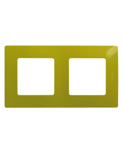 Рамка 2 поста Etika зеленый папоротник Legrand 672542 в Самаре Аксессуары для кабель-канала Pintop.ru
