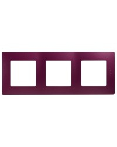 Рамка 3 поста Etika сливовый Legrand 672563 в Самаре Аксессуары для кабель-канала Pintop.ru