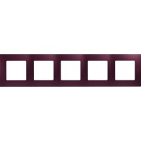 Рамка 5 постов Etika сливовый Legrand 672565