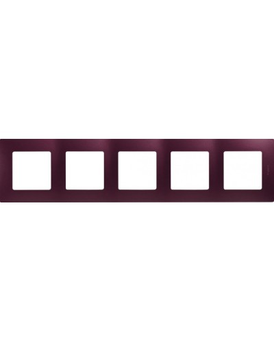 Рамка 5 постов Etika сливовый Legrand 672565 в Самаре Аксессуары для кабель-канала Pintop.ru