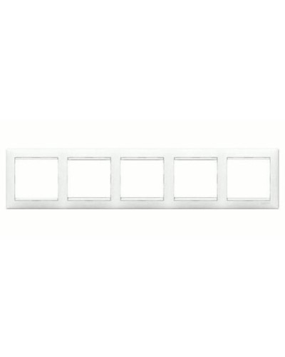 Рамка 5 постов горизонтальный монтаж белый Valena Legrand 774455 в Самаре Аксессуары для кабель-канала Pintop.ru