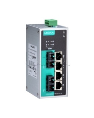 Коммутатор PoE 6-портовый Moxa EDS-P206A-4PoE-MM-SC в Самаре Коммутаторы Pintop.ru