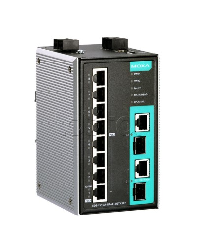 Коммутатор PoE 10-портовый Moxa EDS-P510A-8PoE-2GTXSFP-T в Самаре Коммутаторы Pintop.ru