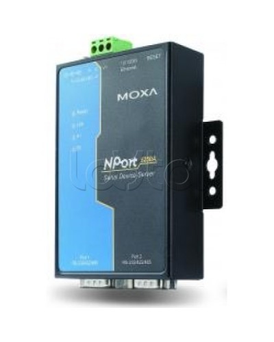 Сервер 2-портовый RS-232/422/485 в Ethernet Moxa NPort 5250A-T в Самаре Дополнительное оборудование для ОПС Pintop.ru