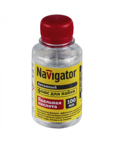 Флюс Navigator 93 263 NEM-Fl01-F100 (паяльная кислота, 100 мл) в Самаре Аксессуары для кабель-канала Pintop.ru