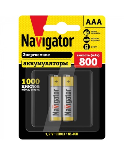 Аккумулятор Navigator 94 461 NHR-800-HR03-BP2 в Самаре Электротехническое оборудование Pintop.ru