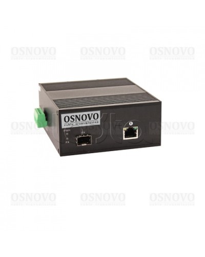 Медиаконвертер Gigabit Ethernet с поддержкой PoE OSNOVO OMC-1000-11HX/I в Самаре Медиаконвертеры Pintop.ru