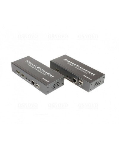 Комплект для передачи HDMI, USB, аудио, RS232 и ИК управления по сети Ethernet OSNOVO TLN-HiKMDA2+RLN-HiKMDA2 в Самаре Видеоусилители, Модуляторы, Делители Pintop.ru