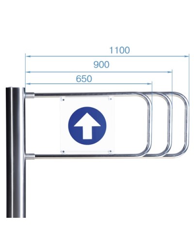 Створка для стойки калитки PERCo-AG-900 (900мм) в Самаре Ограждения Pintop.ru