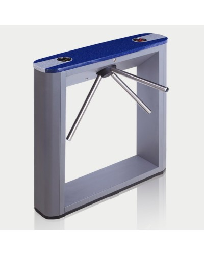 Турникет тумбовый электромеханический со стандартными планками, синей крышкой PERCo-TTD-03.1S (стандартные планки, синяя крышка) в Самаре Турникеты Pintop.ru
