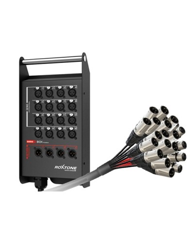 Кабель многожильный со сценической коробкой, с разъемами Roxtone+Neutrik ROXTONE STBN1204L25 в Самаре Аксессуары для СОУЭ Pintop.ru