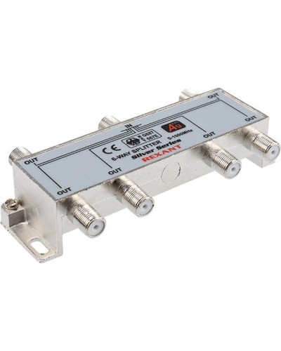 Делитель ТВх6 под F-разъем, 5-1000МГц, Silver (7 F-разъемов в комплекте) REXANT 05-6104 в Самаре Системы видеонаблюдения Pintop.ru