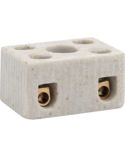 Клемма керамическая винтовая КВ 4 мм² 2 пары контактов с крепежным отверстием (100 шт./уп.) REXANT (07-6221) в Самаре Монтажные материалы Pintop.ru