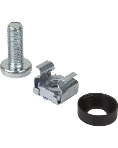 Комплект крепежа винт+шайба+гайка M6x16 REXANT (04-2686) в Самаре Аксессуары для стоек и шкафов Pintop.ru