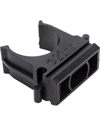 Крепеж-клипса для трубы ø 20 мм, черная (100 шт./уп.) Rexant (28-0120-3) в Самаре Держатели, клипсы, скобы Pintop.ru