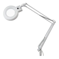 Лупа на струбцине круглая настольная 8Х с подсветкой REXANT (31-0021)