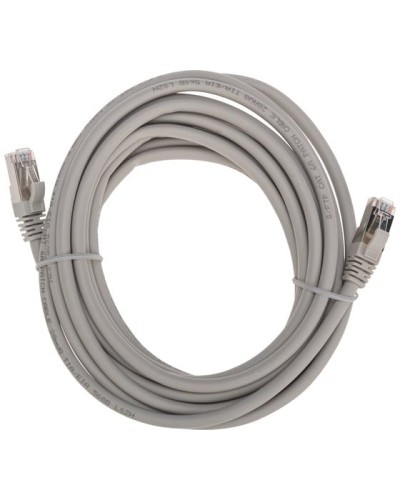 Патч-корд S/FTP, CAT 6A (10G), RJ45-RJ45, 28AWG, LSZH, серый, 5м REXANT 02-0390-5 в Самаре Патчкорды (медные) Pintop.ru
