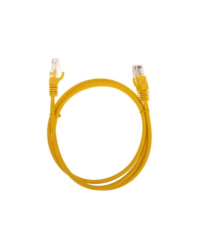 Патч-корд U/UTP, CAT 5e, RJ45-RJ45, 26AWG, LSZH, желтый, 1м REXANT 02-0105-1 в Самаре Патчкорды (медные) Pintop.ru