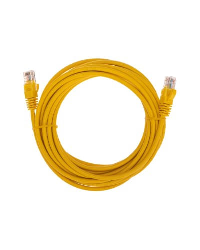 Патч-корд U/UTP, CAT 5e, RJ45-RJ45, 26AWG, LSZH, желтый, 5м REXANT 02-0105-5 в Самаре Патчкорды (медные) Pintop.ru
